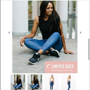 Zyia Blue metallic light and tights